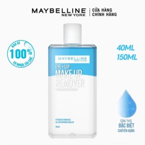 Nước Tẩy Trang Mắt & Môi Maybelline Eye & Lip Makeup Remover 150ml