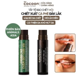 Tẩy Tế Bào Chết Môi Cocoon Chiết Xuất Cà Phê Đắk Lắk Dak Lak Coffee Lip Scrub 5g
