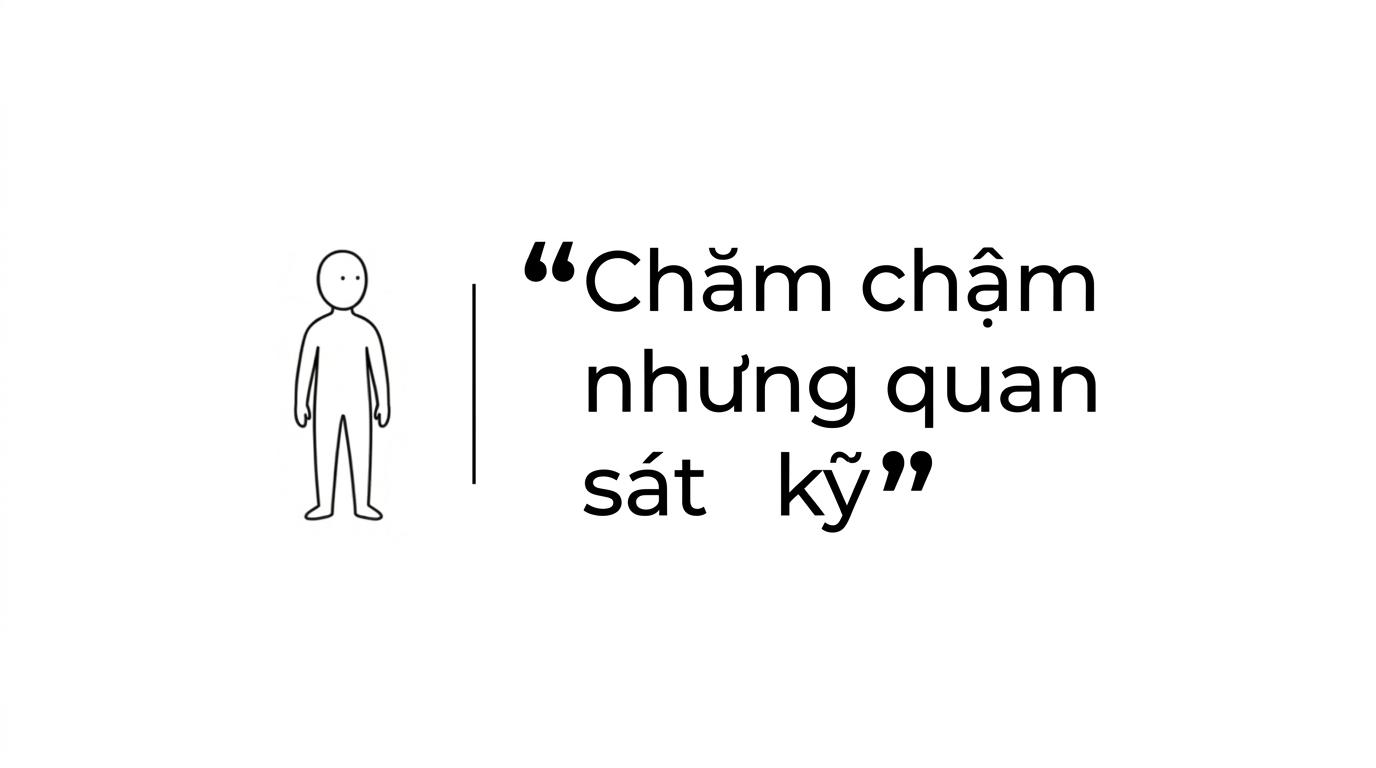 Chăm chậm nhưng chăm sóc kỹ