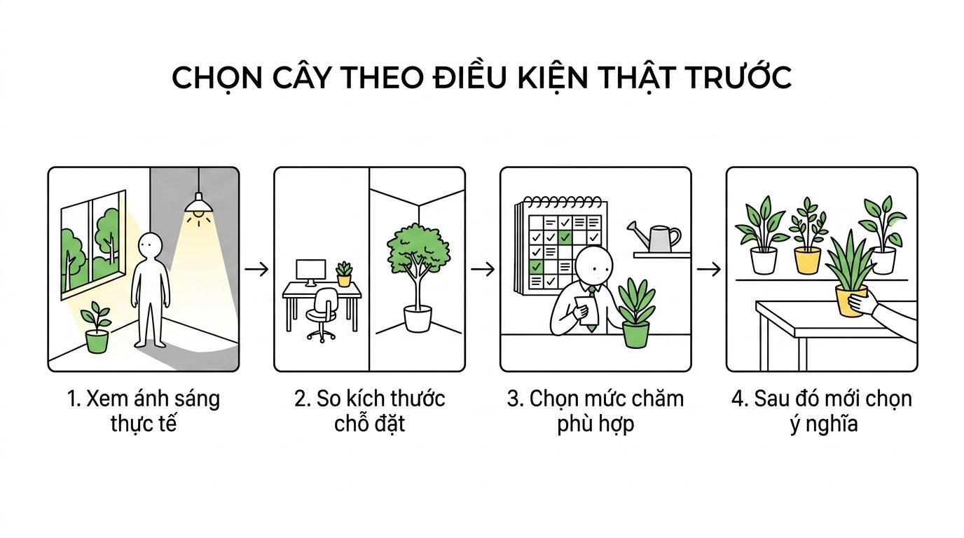 Chọn cây theo điều kiện thật